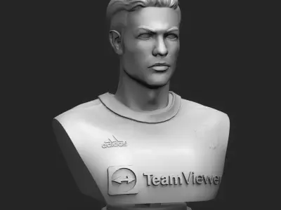  Cristiano Ronaldo 3D Printable Bust 3D print model