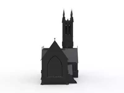 Kylemore Neo-Gothic Church - Ireland 3D print model