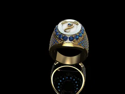 musical ring 3D print model