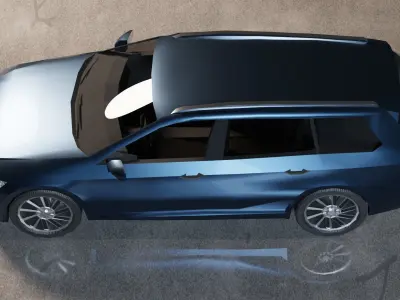 Volkswagen Passat B8 Variant Low-poly 3D model