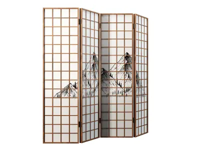 Panel Solid Wood GZ-M1001 3D model