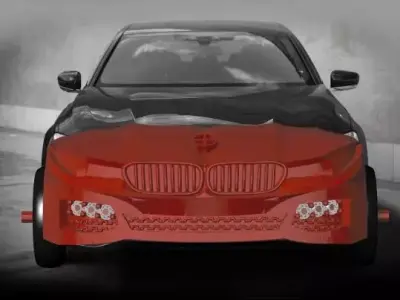 Sport Car ring 3D print model