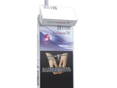 Cigarettes Pack Esse Exchange W Low-poly 3D model