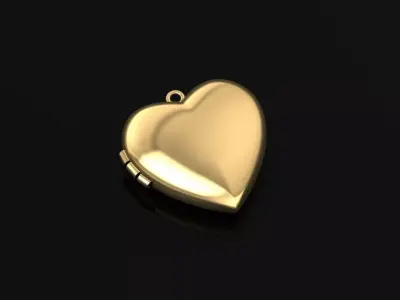 Heart pendant  Free 3D print model
