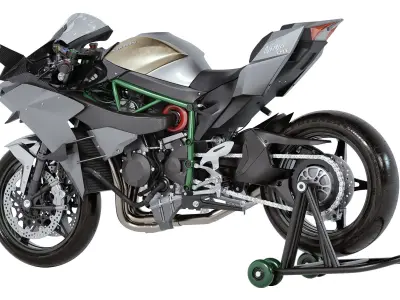 Kawasaki Ninja H2R 2023 3D model