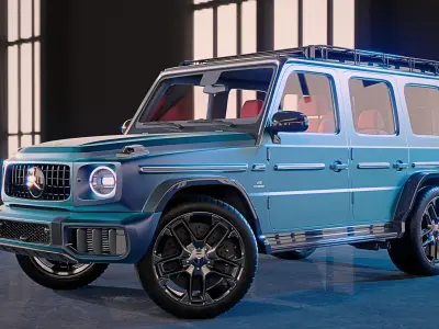 Mercedes-Benz G63 AMG Offroad Package Pro 2025 Rigged 3D model
