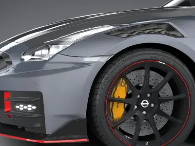 Nissan GT-R Nismo 2024 LowPoly 3D model