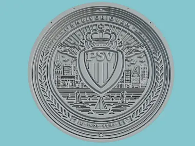 PSV Eindhoven Medallion Football 3D print model