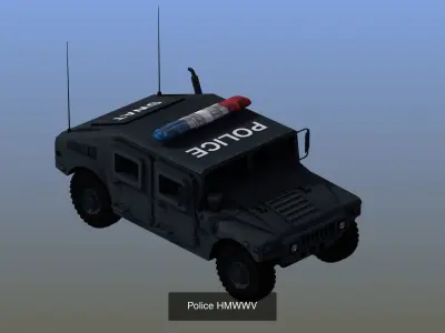 Police Vehicle Collection 3D Model Pack