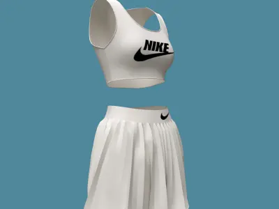 3d female sportswear  3D model