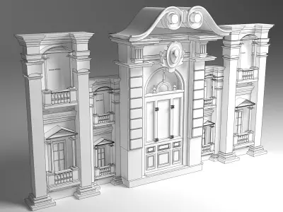 English Wall 3D model purchase