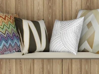 Collection of pillows - 2 3D model