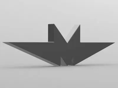 mmz logo 3D model