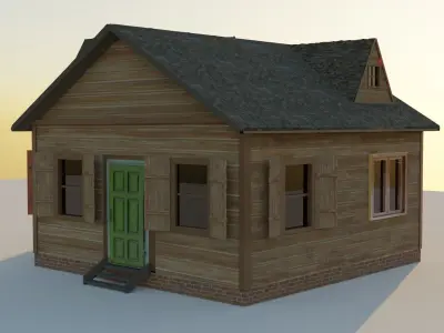 Wooden Shack Free 3D model