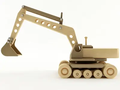 Toy Excavator 3D model