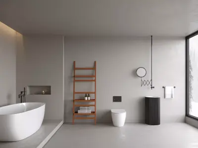 modern bathroom interior scenes 28 3D model