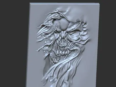 skull mold with 3D print model