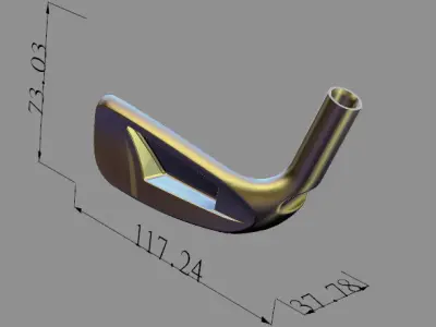 indigo golf 3D print model