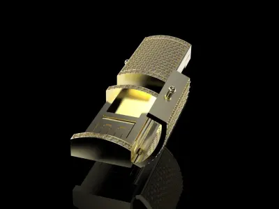 Cuban Lock with stones  for 15mm Link chain easy lock system 3D print model