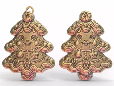 christmas tree decor  3D print model buy