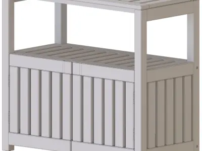 IKEA NAMMARO Shelving Unit 3D model