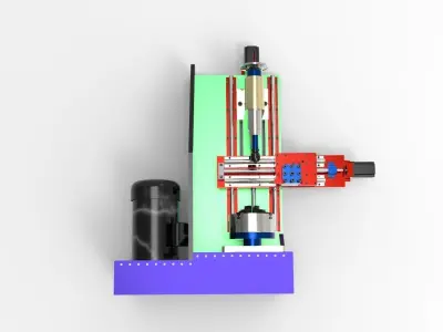 CNC lathe plans Easy to make 3D print model