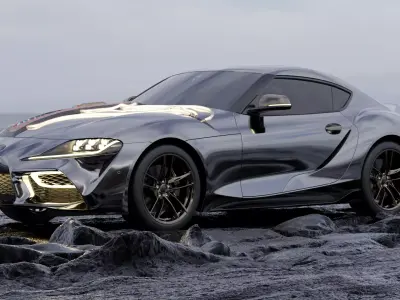 cyberpunk supra 3D model