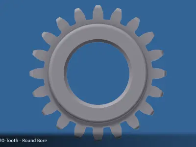 20-Tooth Spur Gear 03 3D print model