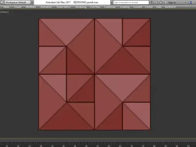 Benjamin Ple wall panel 3d model Low-poly 3D model