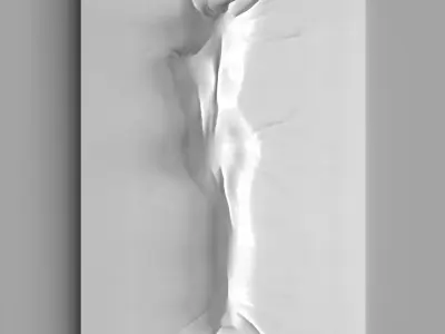 Bas relief Woman on the Wall 2 3D model