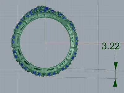 Serpenti Viper Ring 3D print model