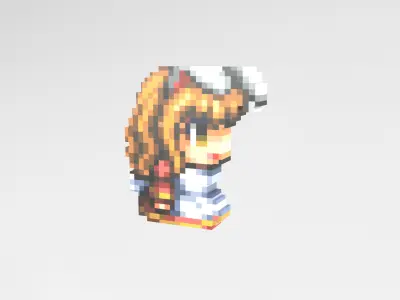 Rabbit Girl Low-poly 3D model purchase