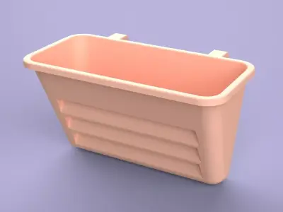 Wall Mounted Container 3D print model