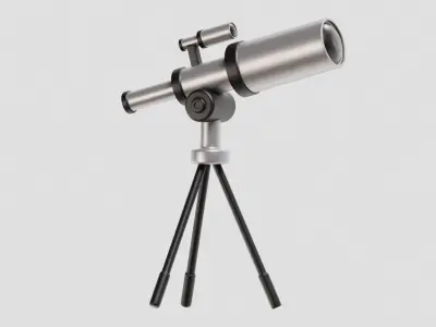 Telescope 3d Model Low-poly 3D model