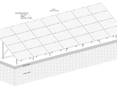 80 MW Solar Project Type 8 3D model