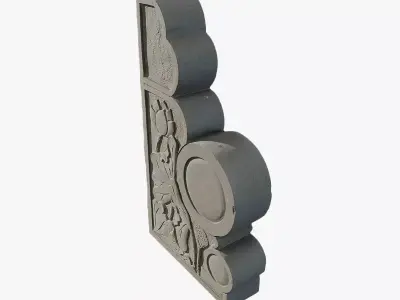 Anydrafts Statue 01 Low-poly 3D model