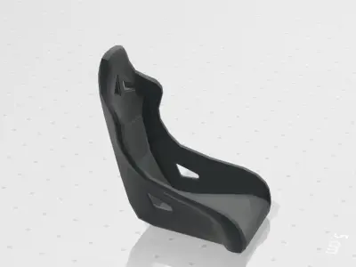 Low Poly Racing Seat 3D print model
