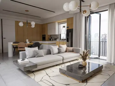 Modern Luxury kitchen 3D model