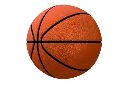 Realistic Basketball Low-poly 3D model