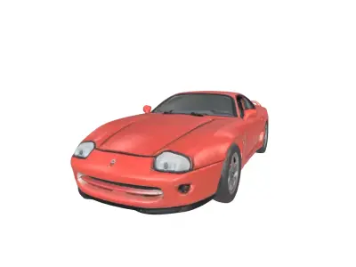 Adventurers LowPoly Car Low-poly 3D model