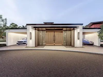 Landscape Model Pack SKP Lumion OBJ Zen Courtyard and Garden 3D model