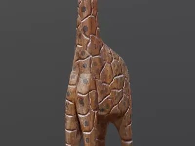 Crafted Giraffe Low-poly 3D model