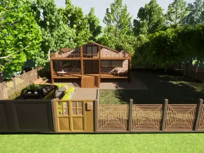 Mustakil Mimari Modelleme 3D model