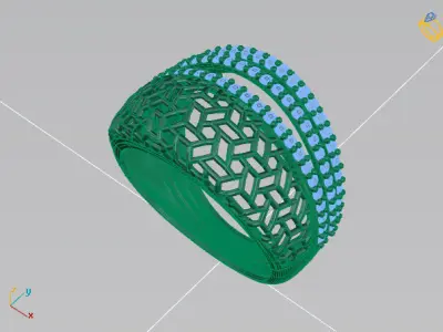 Women Ring 3DM Womens Ring 3d models 3D print model 3D print model