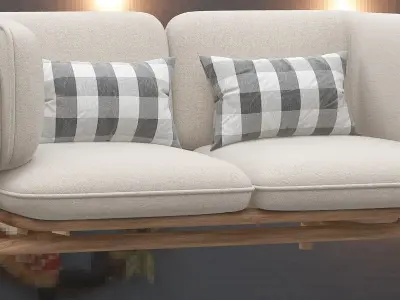 Modren take on italian furniture desing 3d model Low-poly 3D model