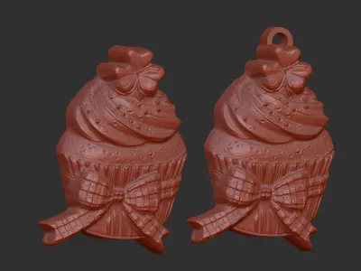 st patrick day cup cake decor  3D print model