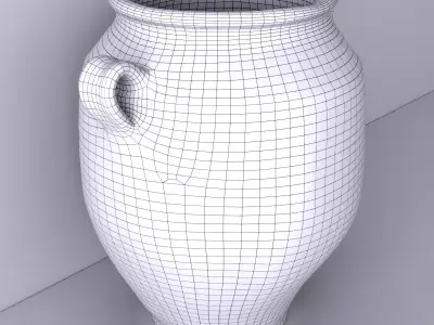 Terracotta Vase or Pot 7 3D model
