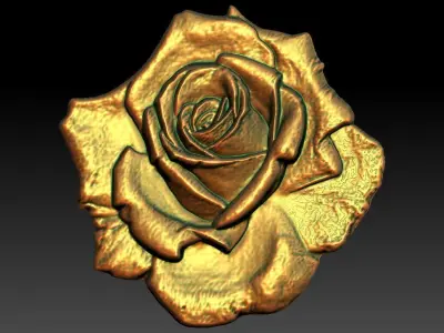 19 Rose CNC Relief Model 3D print model