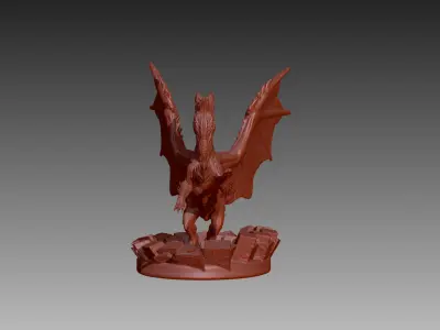 3D printable Monster Hunter Alatreon 3D print model