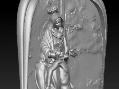 Jesus and Maria 3D model